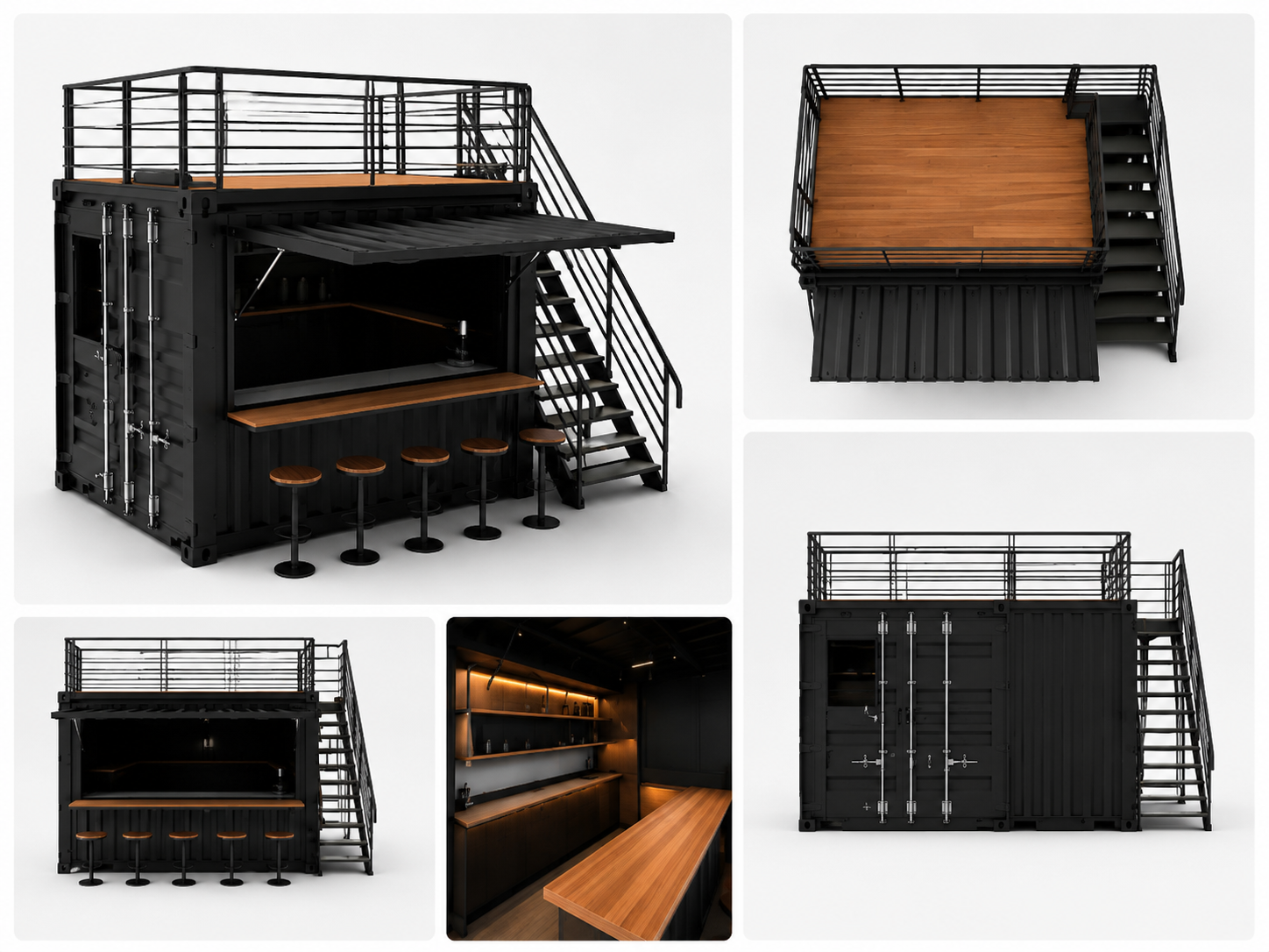 Perencanaan desain booth container custom untuk usaha