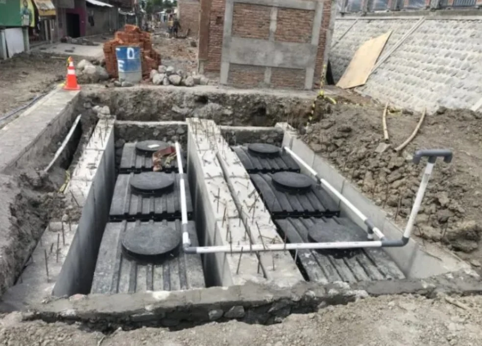 Pemasangan septic tank komunal oleh CV Karya Utama Solusi