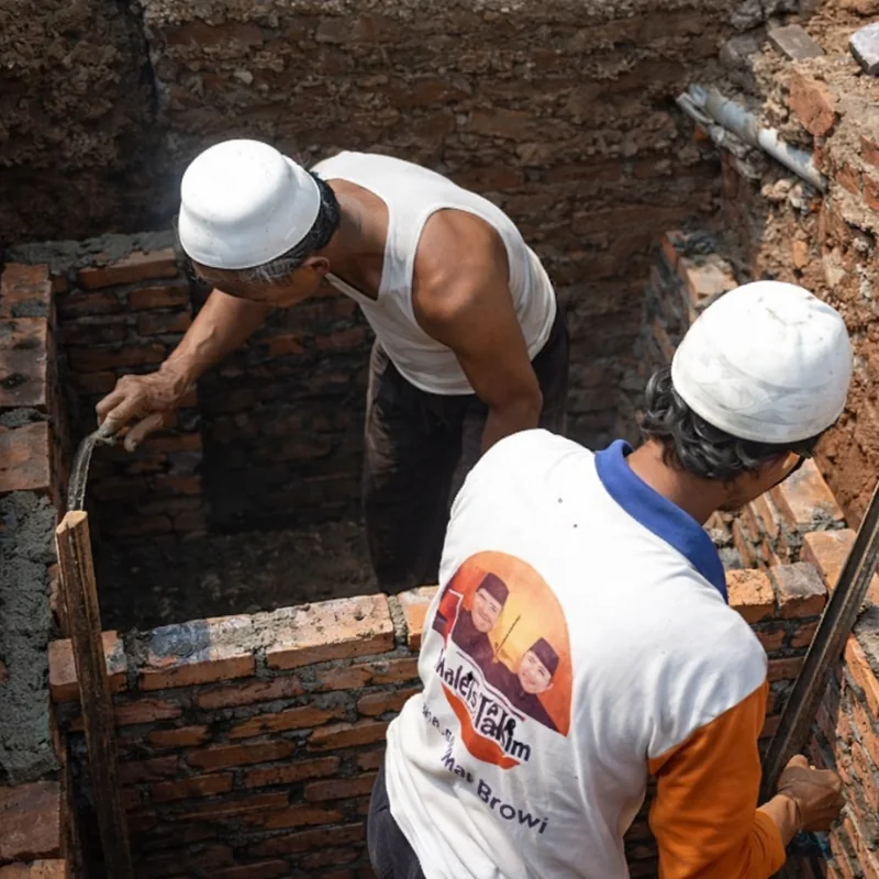 Pembuatan septic tank bata merah oleh CV Karya Utama Solusi