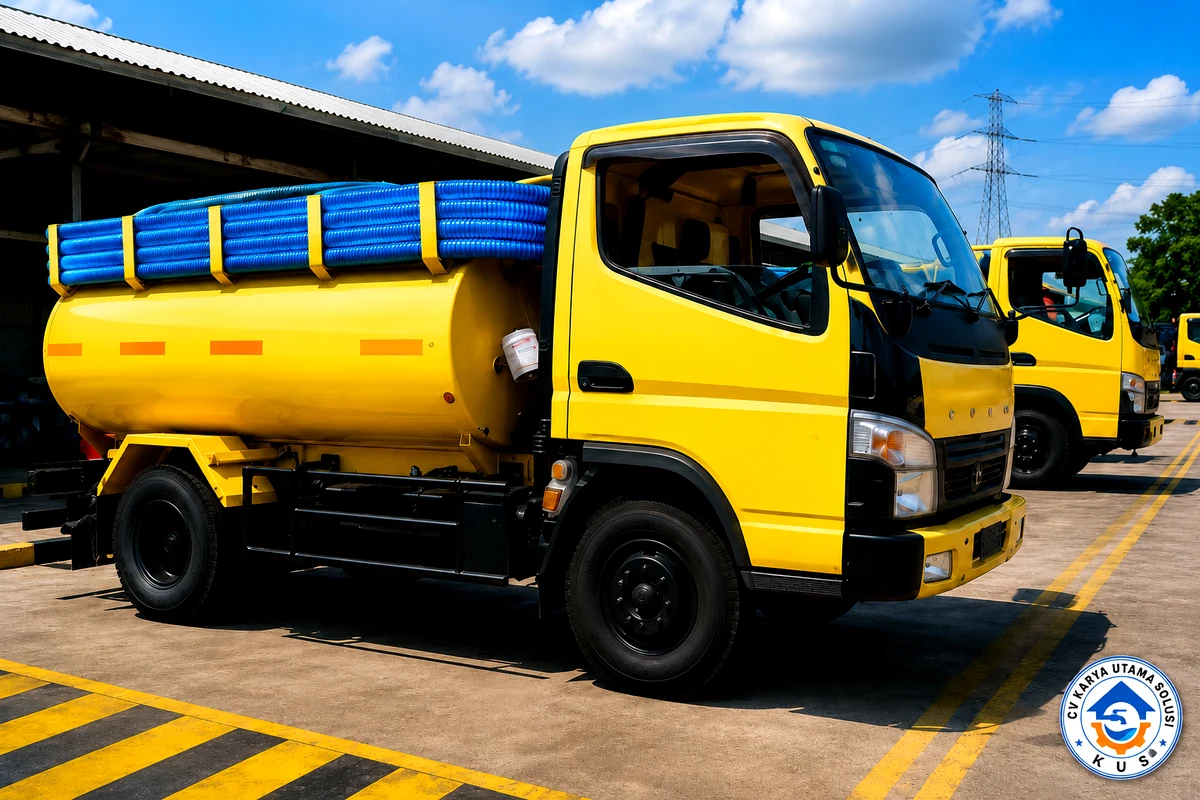Armada operasional CV Karya Utama Solusi untuk layanan sedot WC Bogor