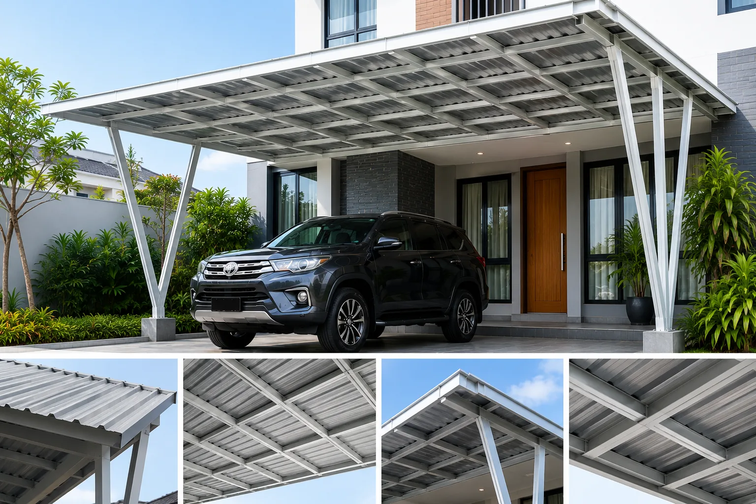 Kanopi baja ringan untuk rumah dan tempat usaha
