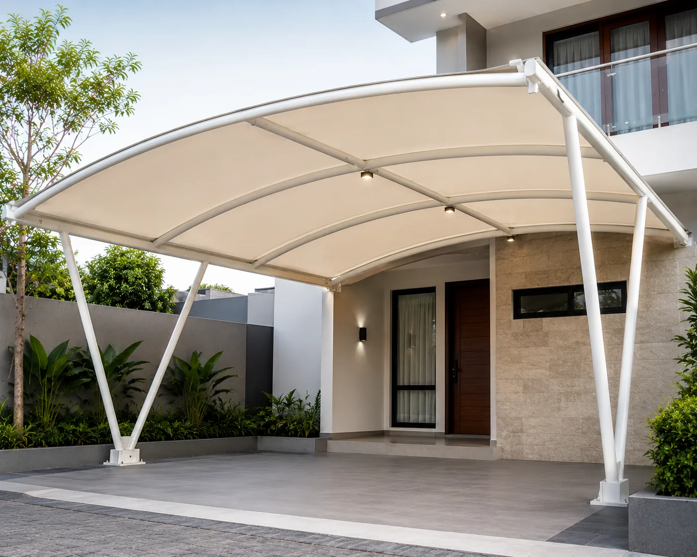 Kanopi membrane untuk halaman dan area komersial