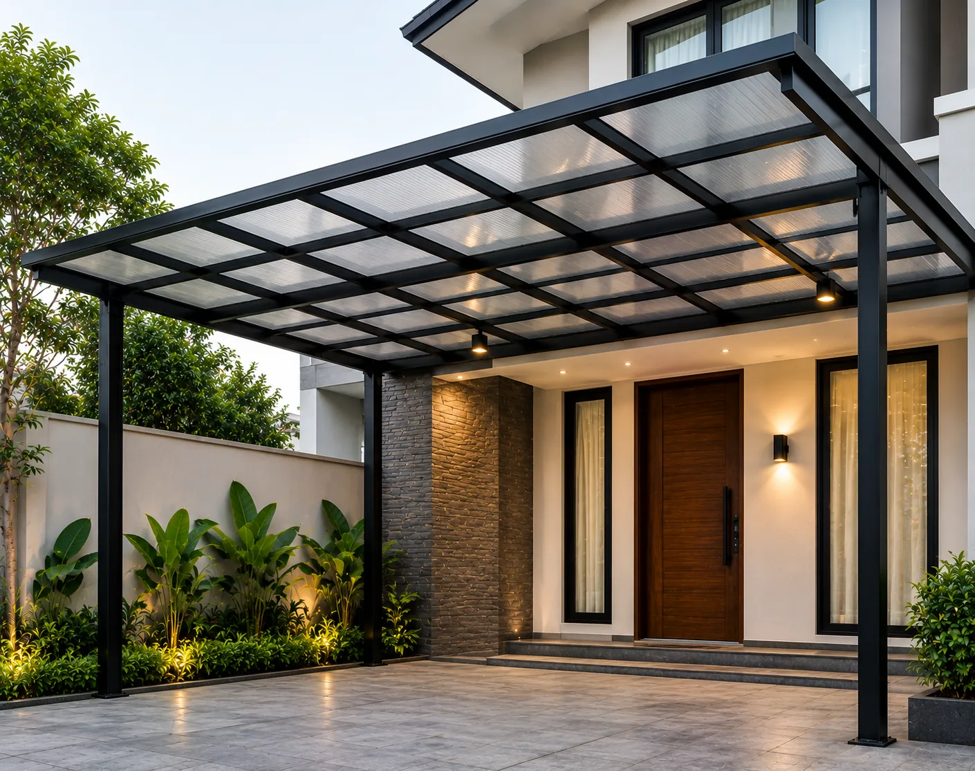 Kanopi polycarbonate untuk teras dan carport