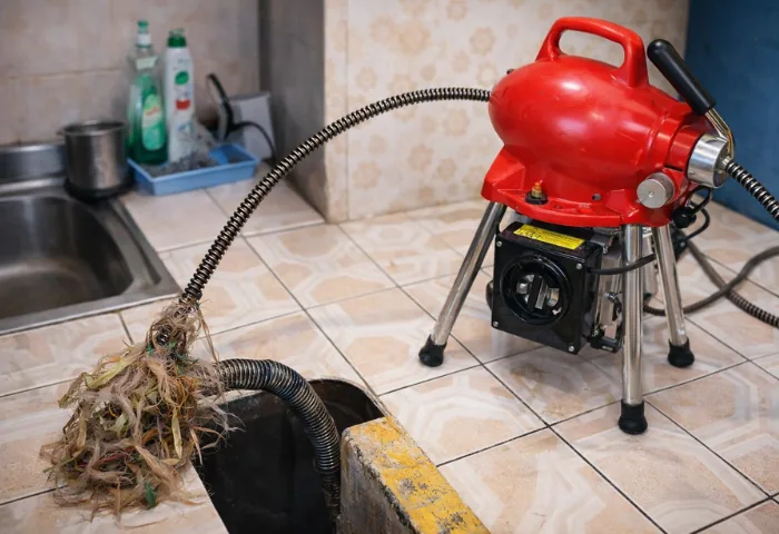 Pembersihan bak kontrol dan saluran air mampet